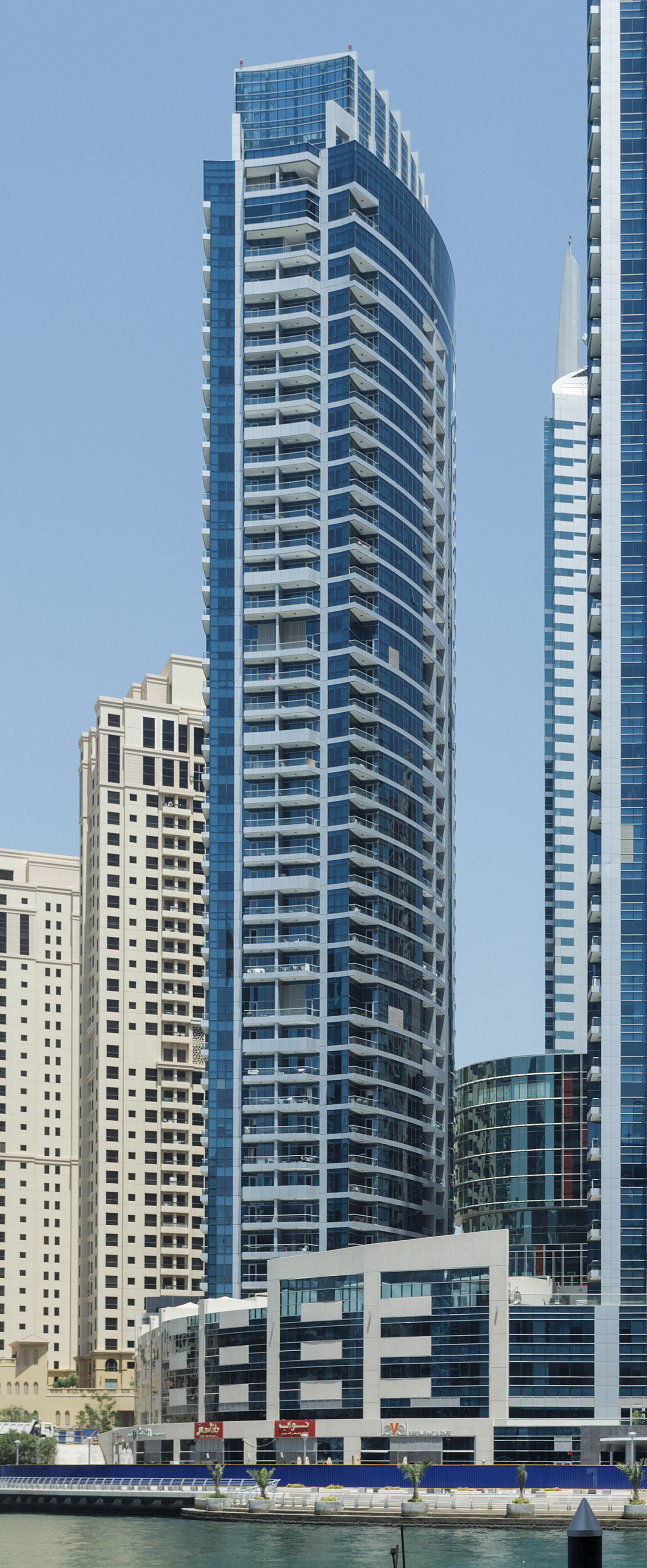 Bay Central Tower 1, Dubai - View across the Marina. © Mathias Beinling